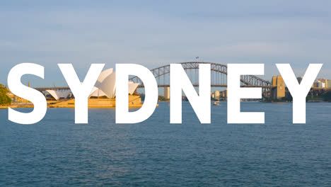Opera-House-And-Harbour-Bridge-In-Australia-Overlaid-With-Animated-Graphic-Spelling-Out-Sydney